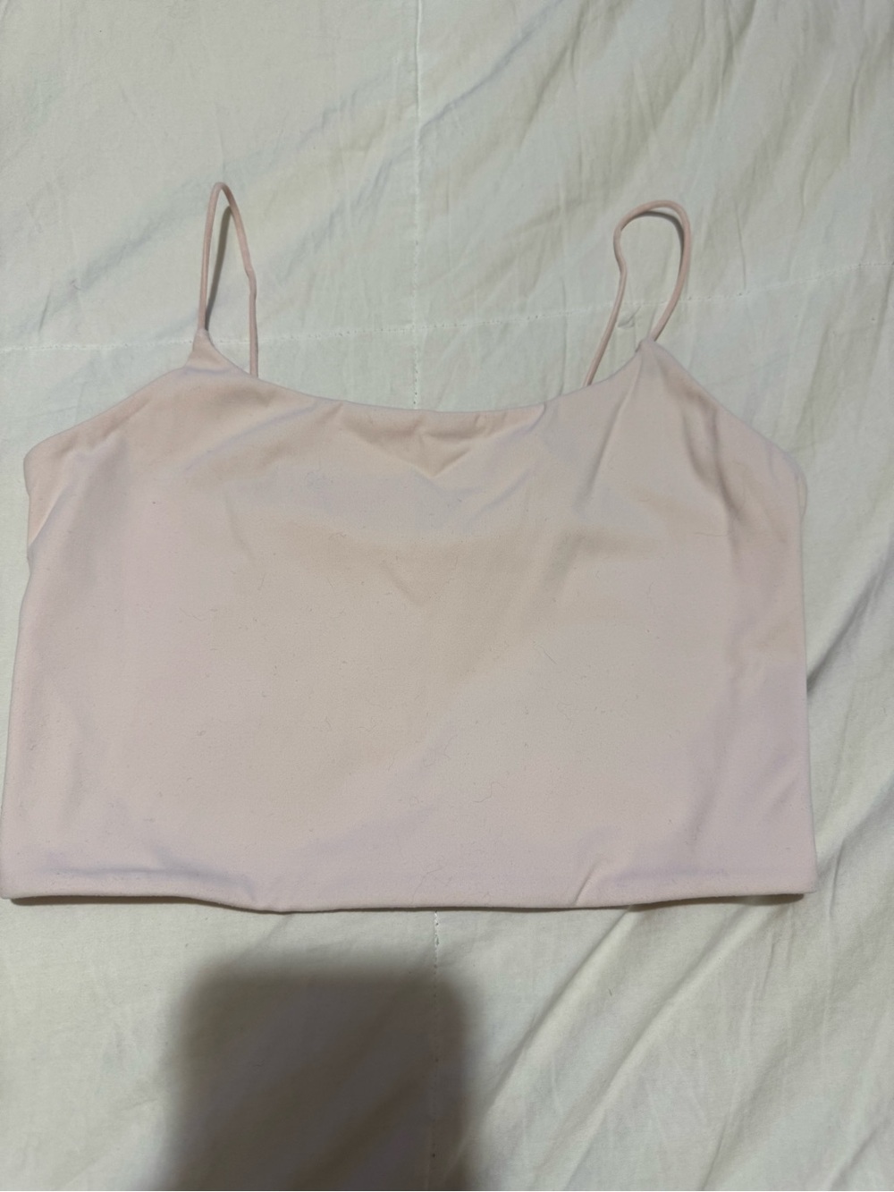 GARAGE LIGHT PINK CROP TOP CAMI